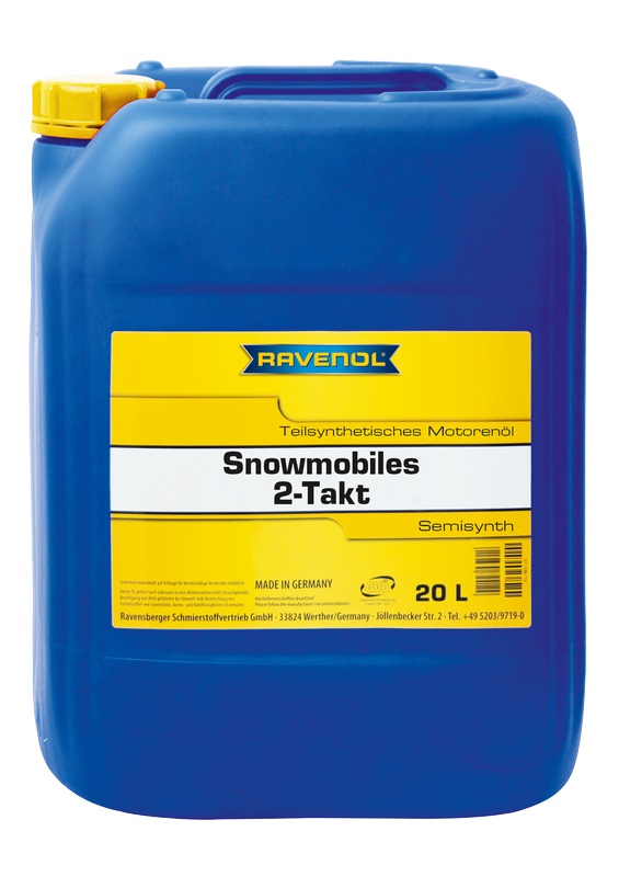 фото Моторное масло ravenol snowmobiles teilsynth 2-takt sae 5w-30 20л