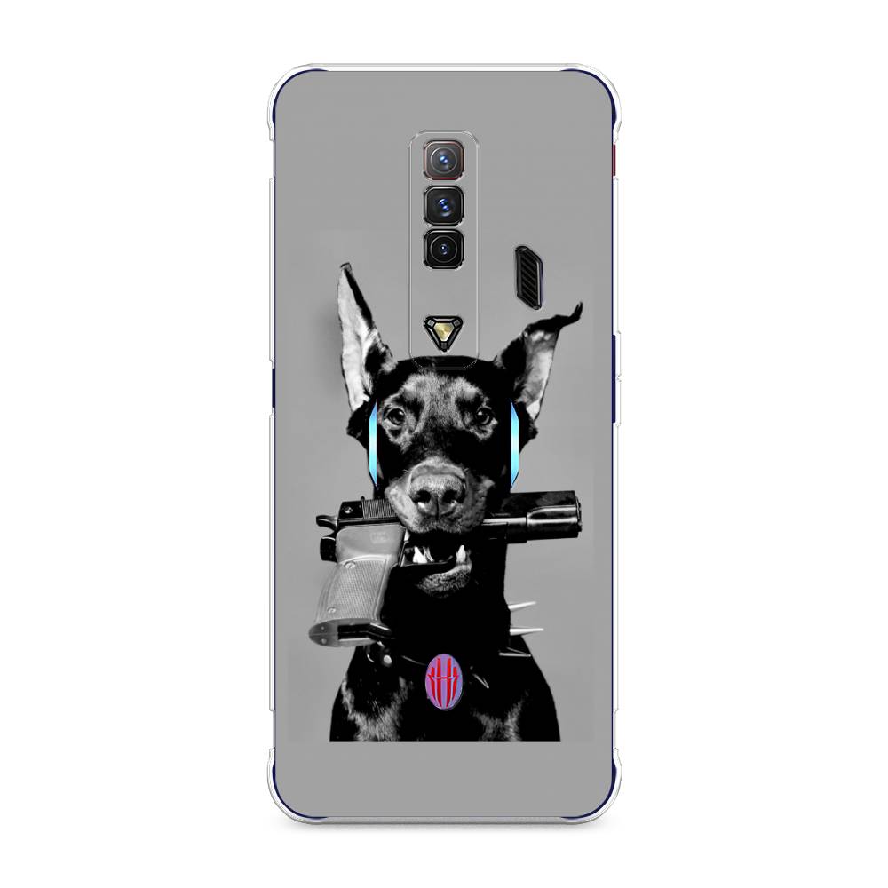 

Силиконовый чехол "Доберман" на ZTE Nubia Red Magic 7, Доберман