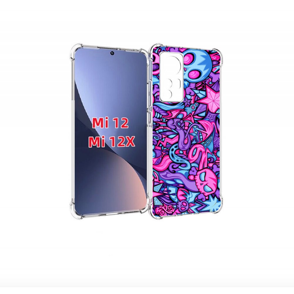 

Чехол-бампер MyPads крутой-паттерн для Xiaomi 12/Xiaomi 12X прот, Прозрачный, Tocco