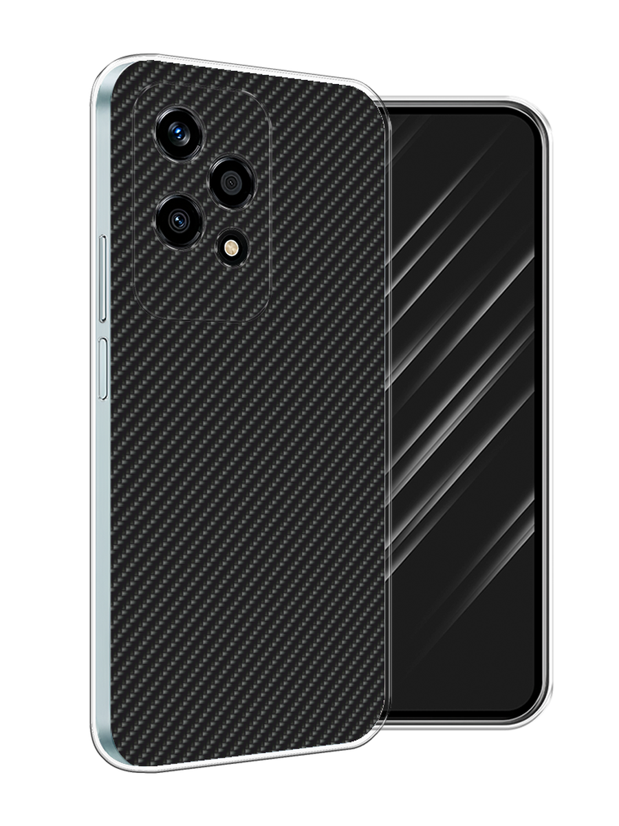 

Чехол Awog на Honor 200 Lite "Черный карбон", 6124650-1