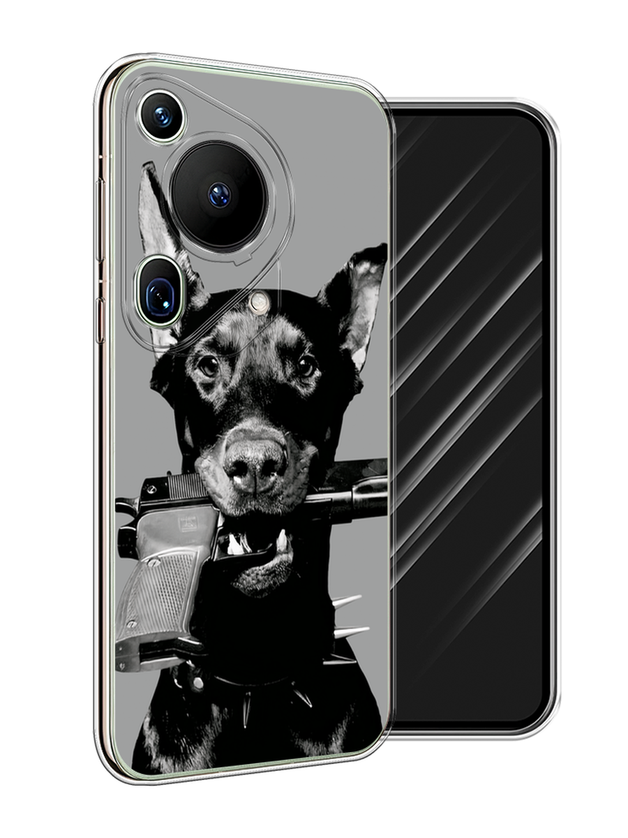 

Чехол Awog на Huawei Pura 70 Ultra "Доберман", Серый, 6124550-1