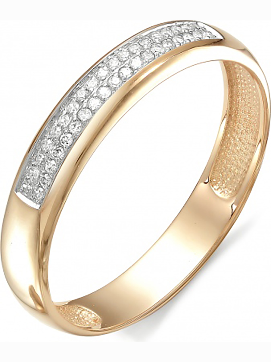 

Кольцо с бриллиантами из красного золота р. 15,5 Алкор 1751-100, 1751-100