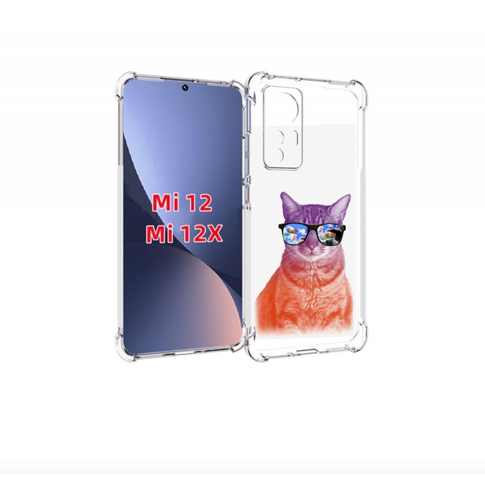 

Чехол бампер MyPads крутой кот-2 для Xiaomi 12., Прозрачный, Tocco