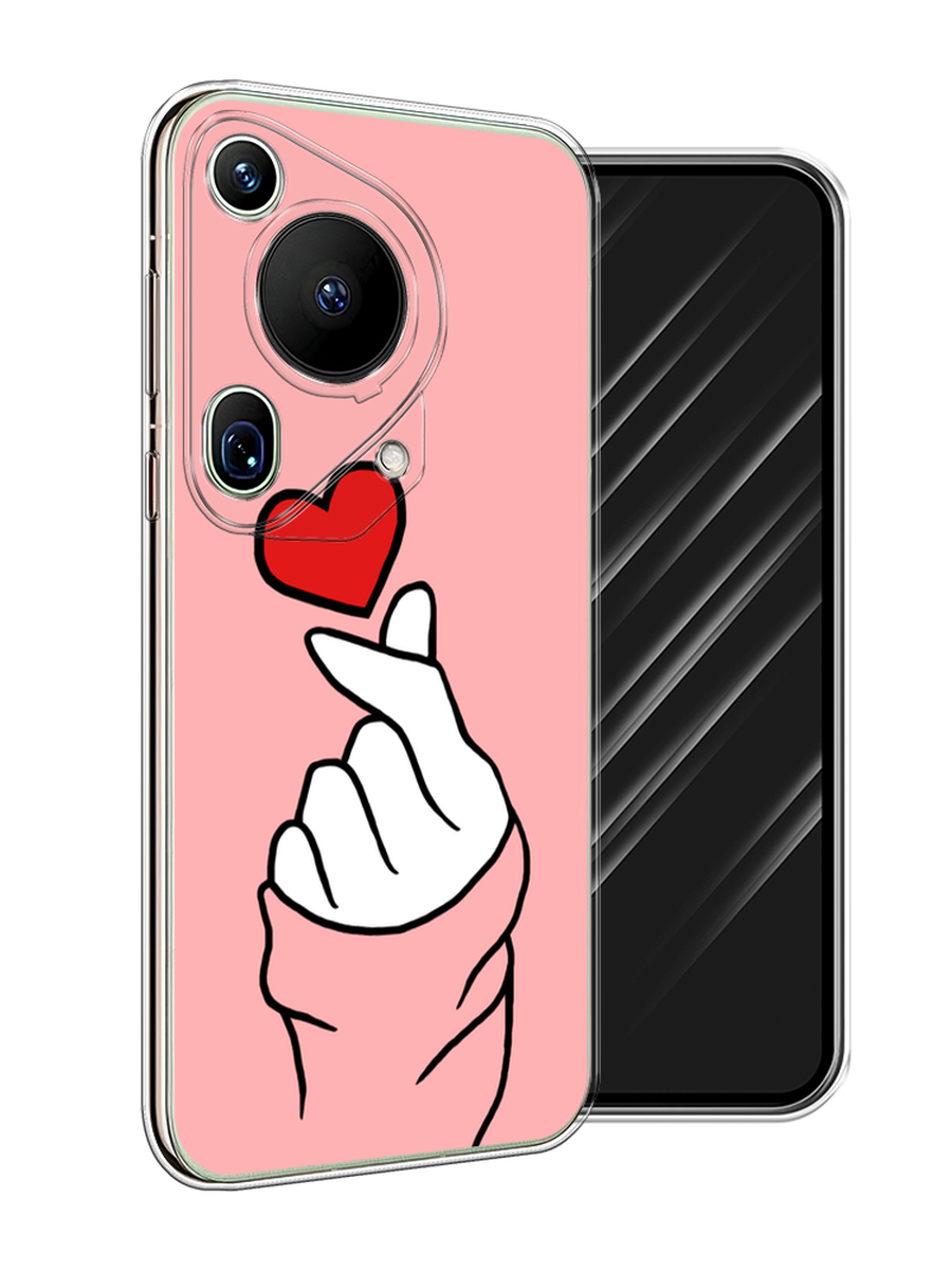

Чехол Awog на Huawei Pura 70 Ultra "Милое сердечко", Белый;красный;черный, 6124550-1