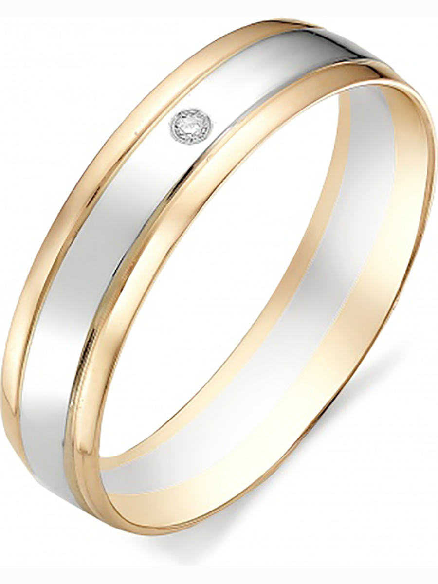 

Кольцо с бриллиантом из красного золота р. 16 Алкор 12396-100, 12396-100