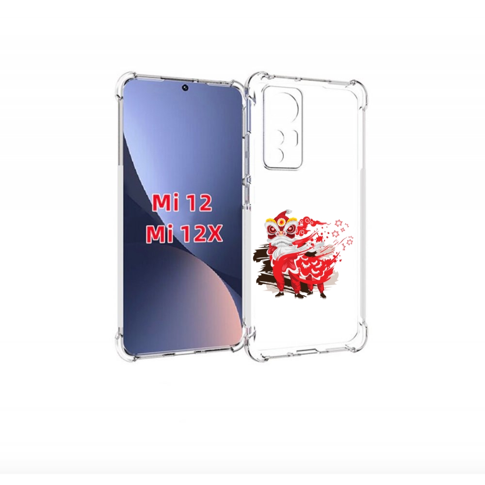 

Чехол бампер MyPads красный-карнавал для Xiaomi 12., Прозрачный, Tocco