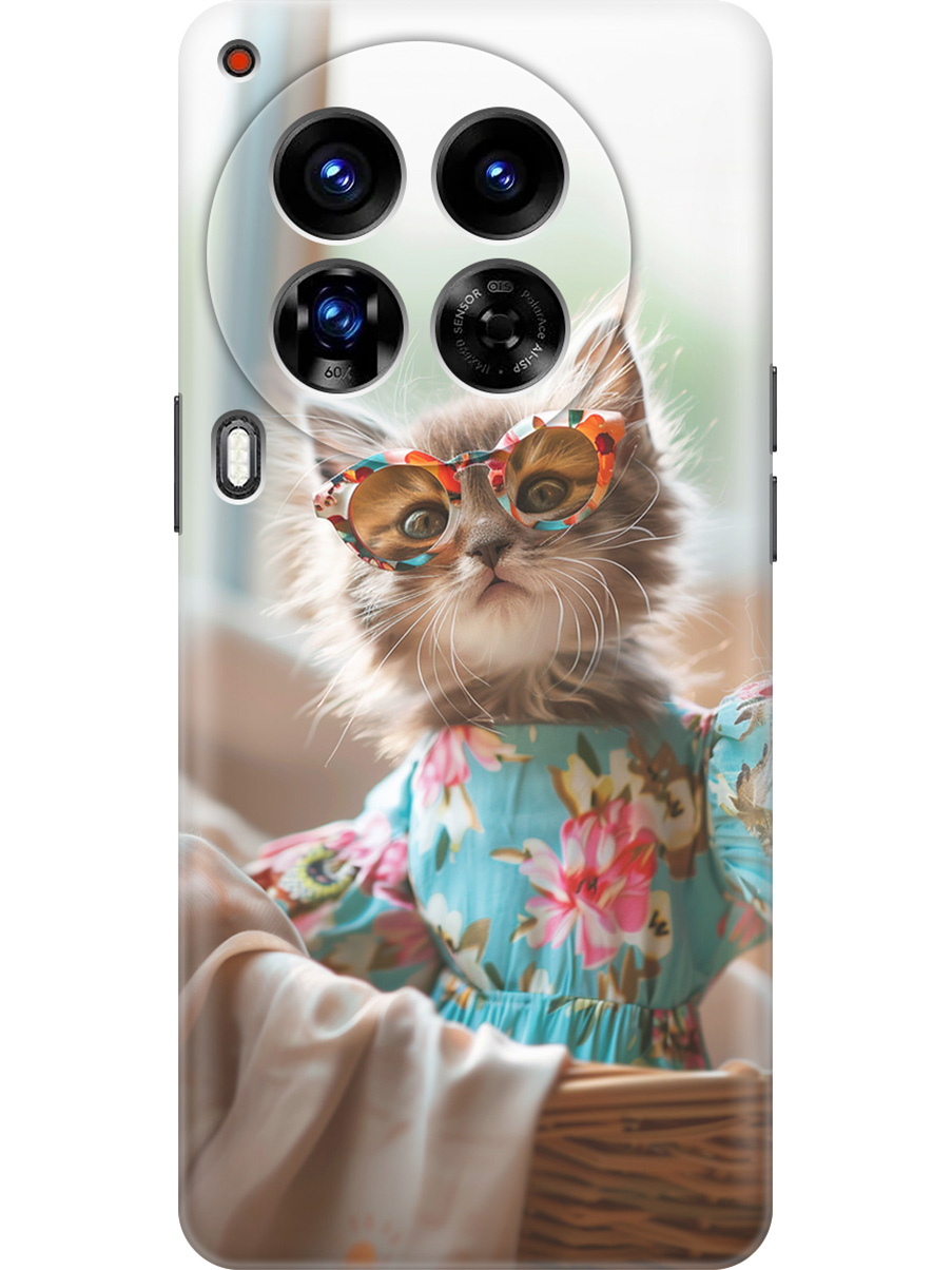 

Силиконовый чехол на Tecno Camon 30 Premier 5g с принтом "Кошечка в голубом платье", Прозрачный;белый;голубой;серый, 782633011