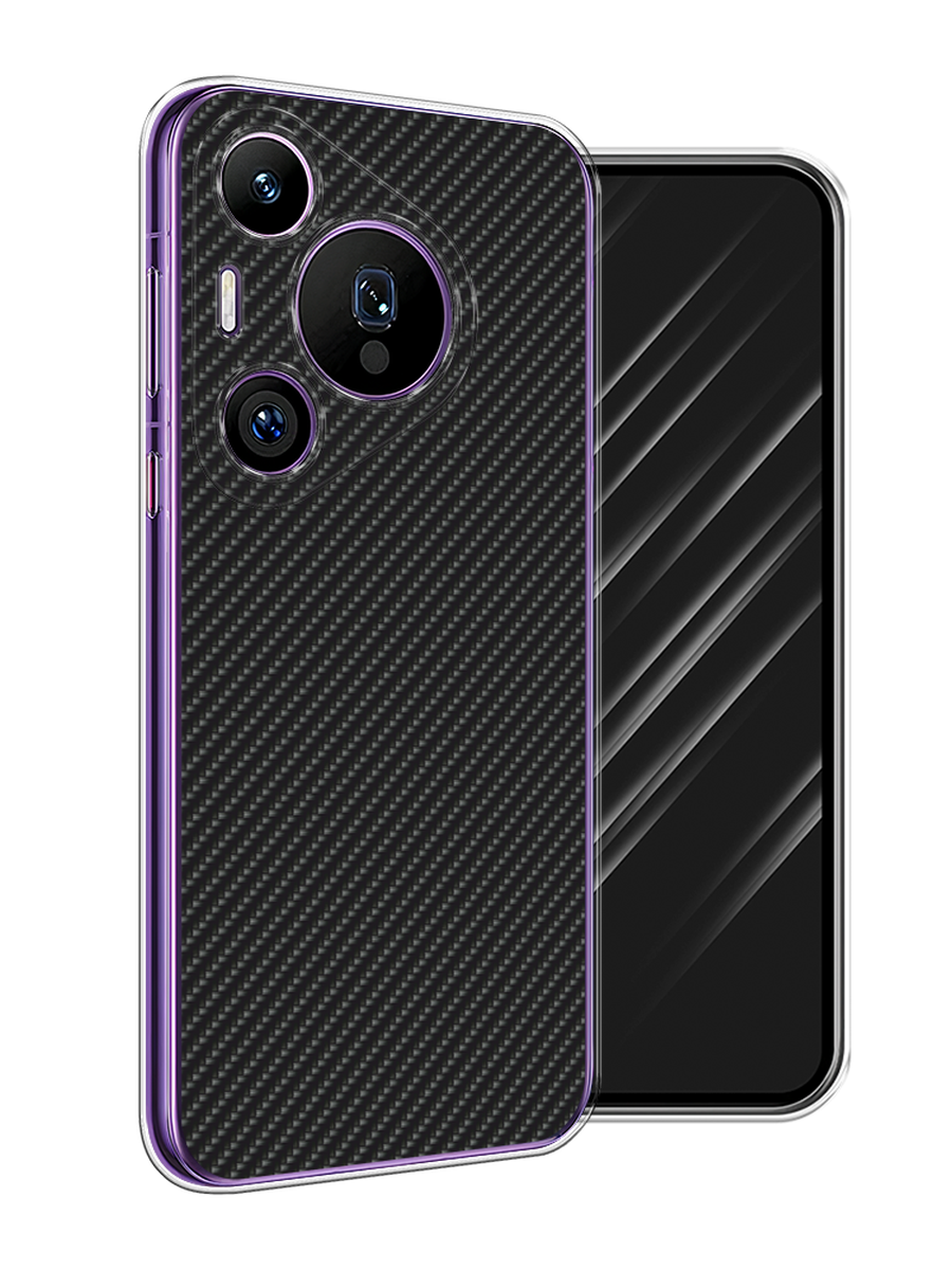 

Чехол Awog на Huawei Pura 70 Pro/70 Pro Plus "Черный карбон", 6124150-1