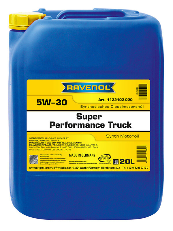 фото Моторное масло ravenol super performance truck 5w30 20 л