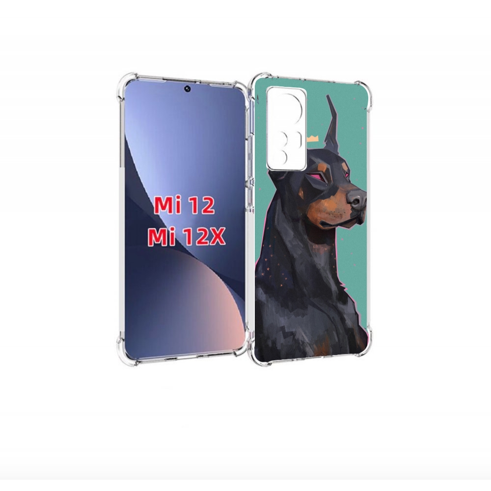 

Чехол бампер MyPads красивый-доберман для Xiaomi 12., Прозрачный, Tocco