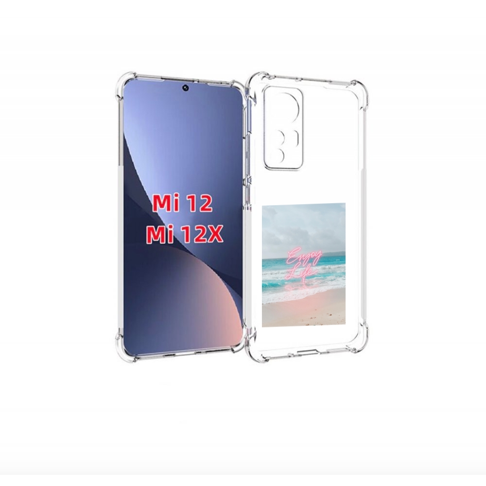 

Чехол бампер MyPads красивый пляж для Xiaomi 12., Прозрачный, Tocco