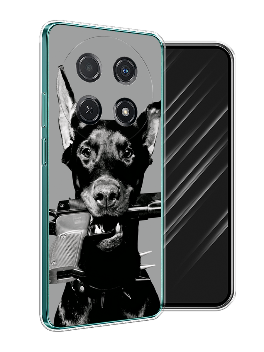 

Чехол Awog на Huawei Nova 12i "Доберман", Серый, 6123950-1