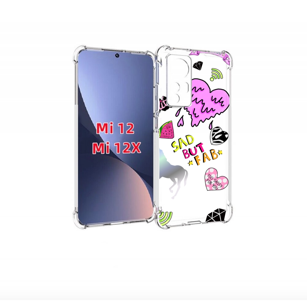

Чехол бампер MyPads красивые-смайлики для Xiaomi 12., Прозрачный, Tocco