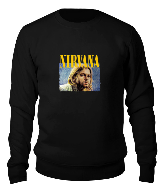 

Свитшот унисекс Printio Nirvana черный XS, Nirvana