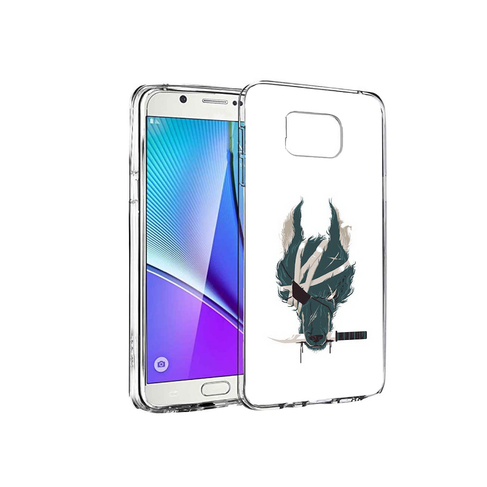 

Чехол MyPads Tocco для Samsung Galaxy Note 5 волк-разбойник, Прозрачный, Tocco