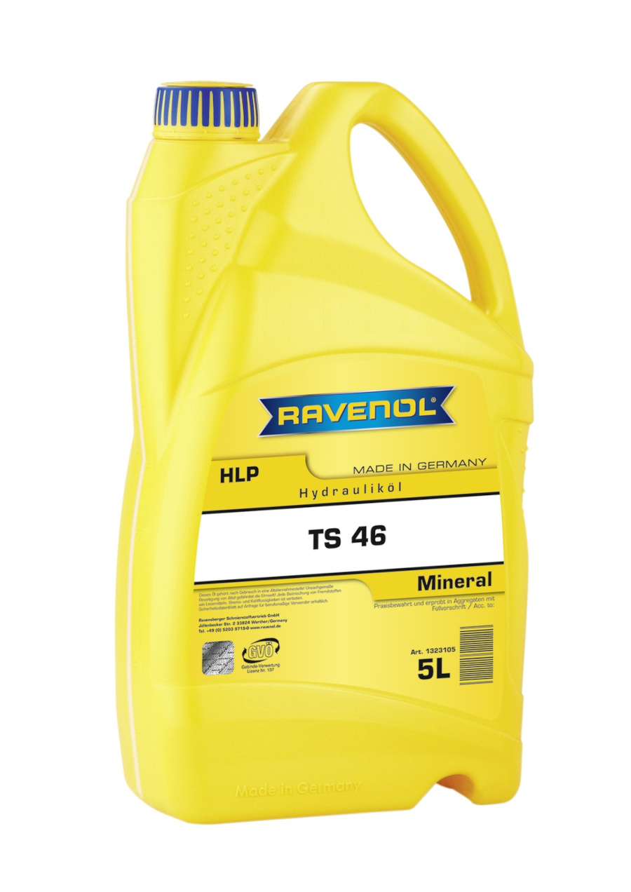 Гидравлическое масло RAVENOL Hydraulikoel TS 46 5л 1323105-005-01-999