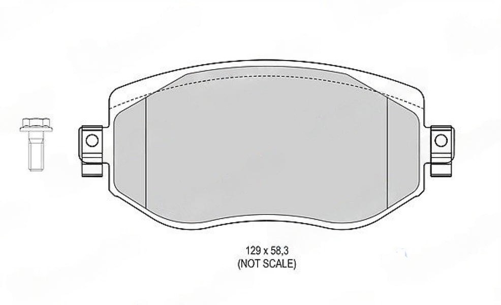 

ТОРМОЗНЫЕ КОЛОДКИ RENAULT MBF015304 Mando mbf015304