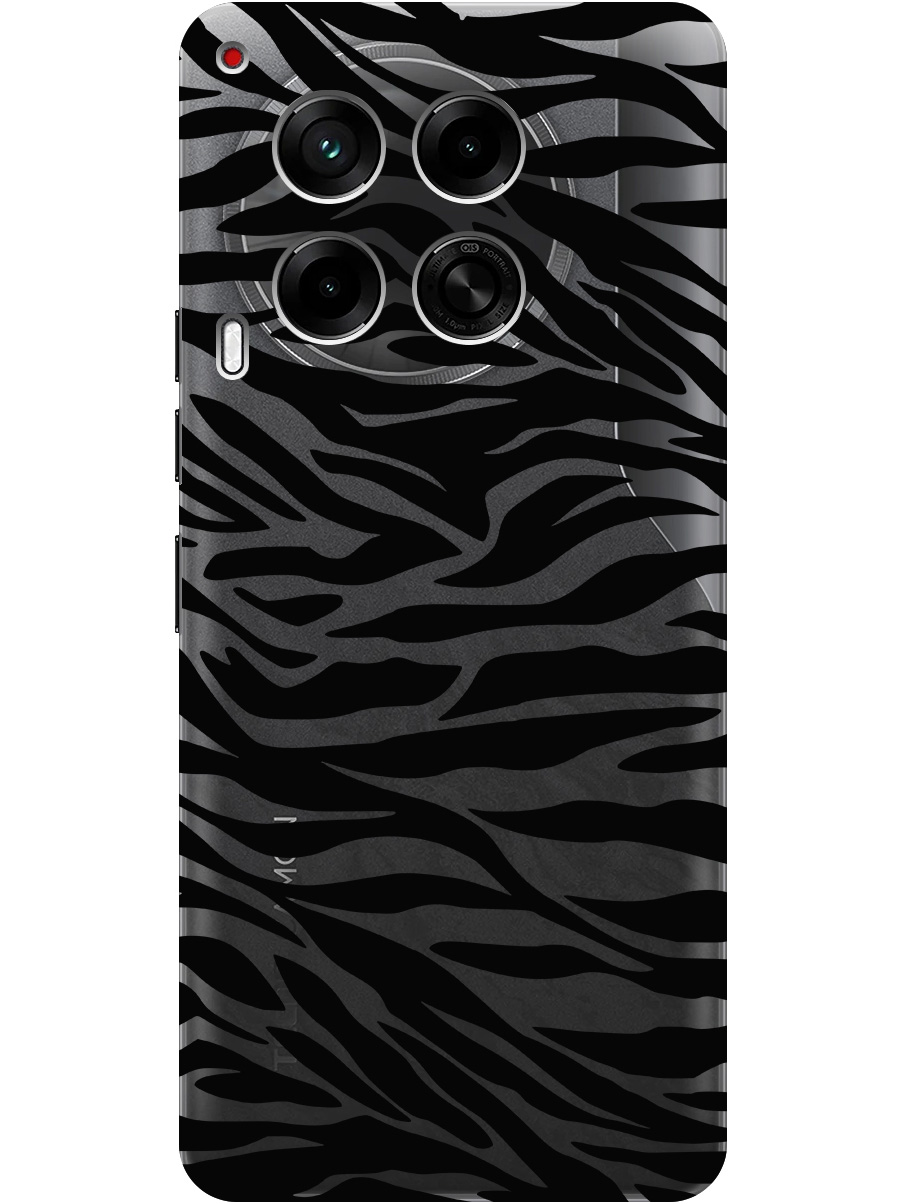 

Силиконовый чехол на Tecno Camon 30 4g / 30 5g с принтом "Зебра" прозрачный, Прозрачный;черный, 782632412