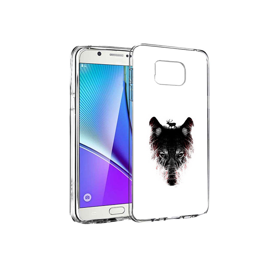 

Чехол MyPads Tocco для Samsung Galaxy Note 5 волк в траве, Прозрачный, Tocco