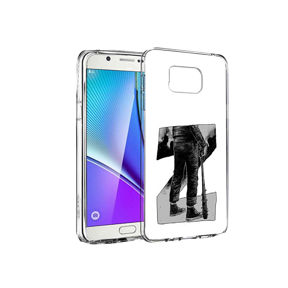 

Чехол MyPads Tocco для Samsung Galaxy Note 5 воин черно белый, Tocco