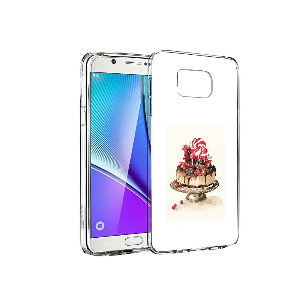 

Чехол MyPads Tocco для Samsung Galaxy Note 5 вкусный торт, Прозрачный, Tocco