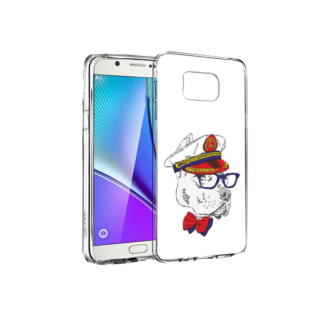 

Чехол MyPads Tocco для Samsung Galaxy Note 5 бульдог, Прозрачный, Tocco