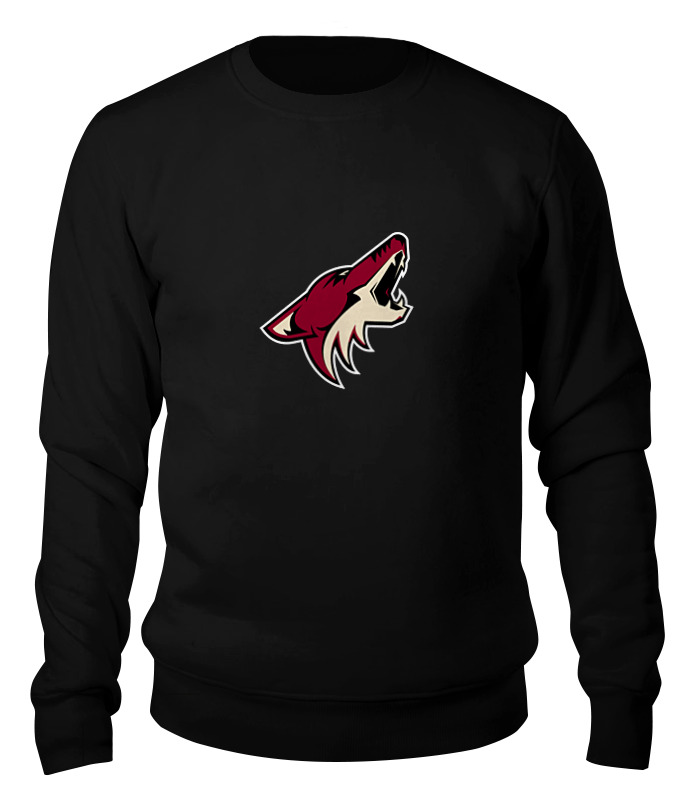 

Свитшот унисекс Printio Arizona coyotes черный XS, Arizona coyotes