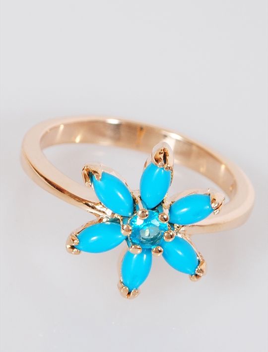

Кольцо из бижутерного сплава р.  Lotus Jewelry 3023R-15tq, бирюза, 3023R-15tq