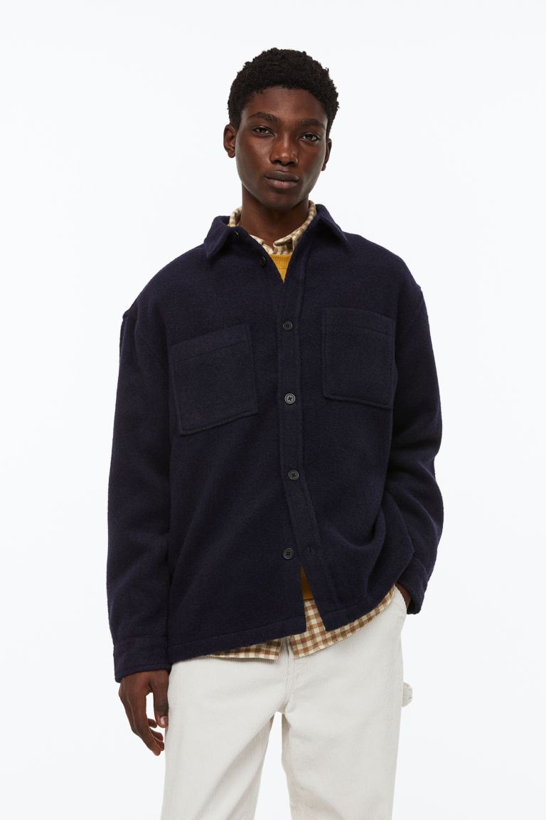 

Рубашка мужская H&M 1122876002 синяя 3XL (доставка из-за рубежа), Синий, 1122876002