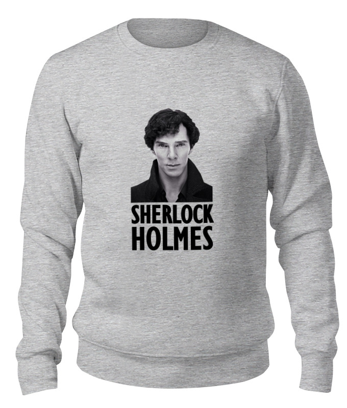 

Свитшот унисекс Printio Sherlock holmes серый XS, Sherlock holmes