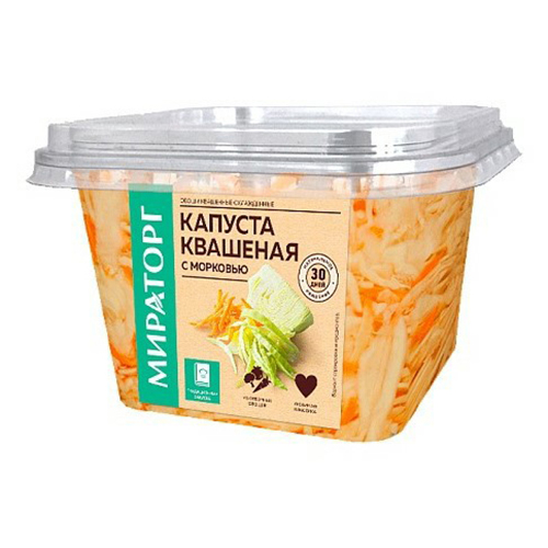 

Капуста квашеная Мираторг с морковью 600 г