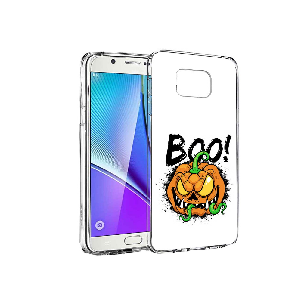 

Чехол MyPads Tocco для Samsung Galaxy Note 5 Хэллоуин бу, Прозрачный, Tocco