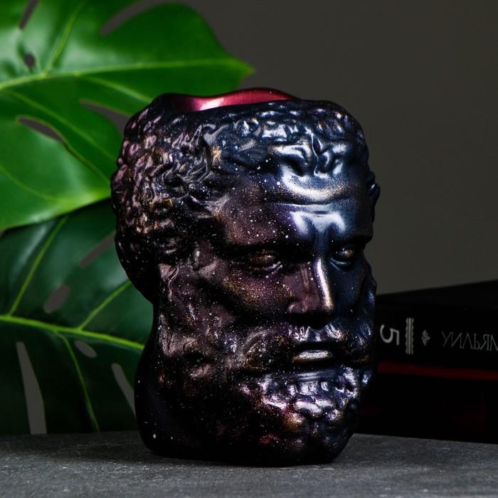 

Цветочное кашпо Органайзер голова геракла 9291878 0,15 л синий космос 1 шт., Органайзер голова геракла