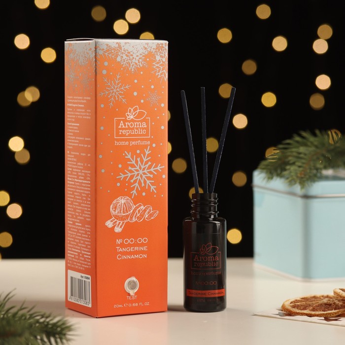 

Диффузор ароматический AROMA REPUBLIC, 20 мл, "Tangerine Cinnamon", апельсин и корица