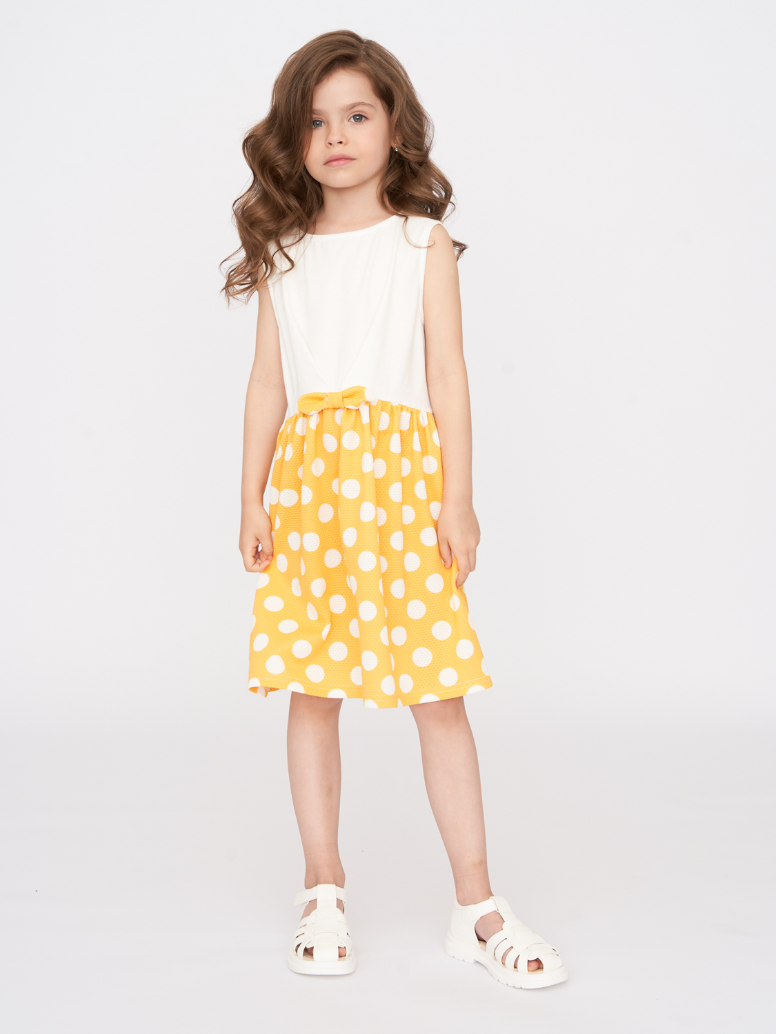 Платье детское Prime Baby PPP04502, желтый, 116