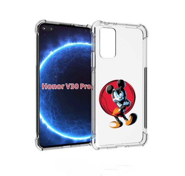 

Чехол бампер MyPads злой-микки для Honor V30 Pro, Прозрачный, Tocco