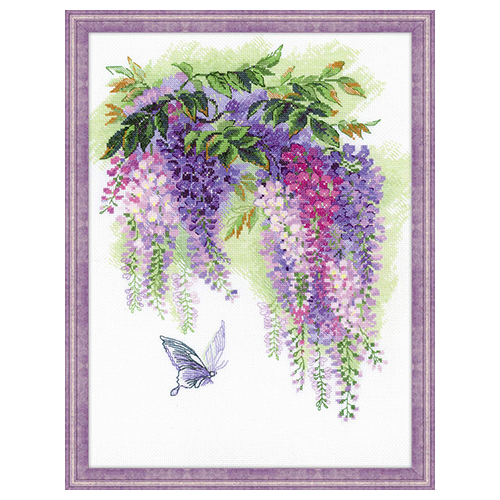 фото Набор для вышивания риолис глициния
