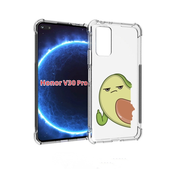 

Чехол бампер MyPads злой-авокадо для Honor V30 Pro, Прозрачный, Tocco