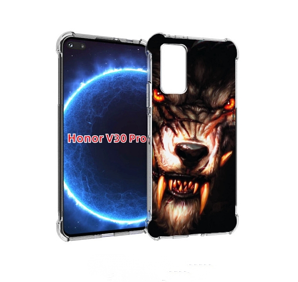 

Чехол бампер MyPads злой голодный волк мужской для Honor, Прозрачный, Tocco