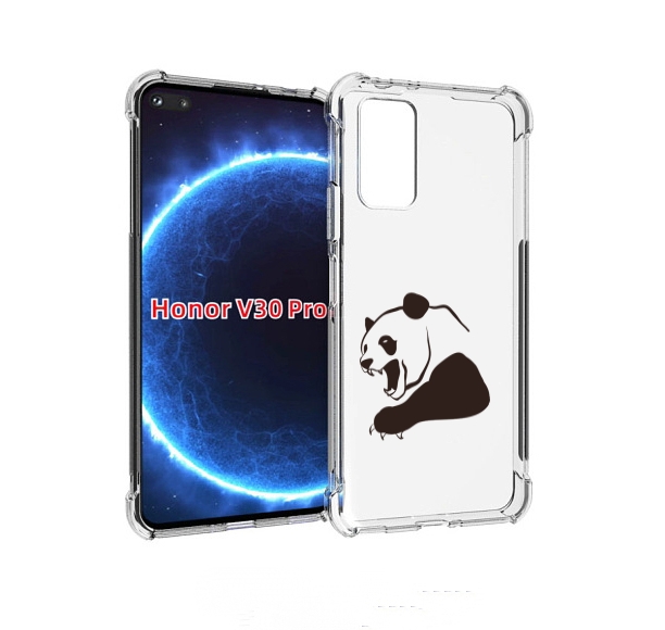

Чехол бампер MyPads злая-панда для Honor V30 Pro, Прозрачный, Tocco