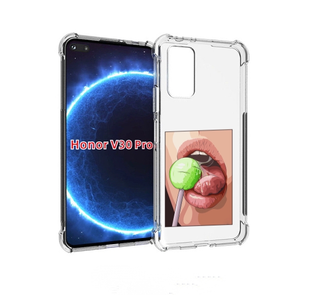 

Чехол бампер MyPads зеленый-чупа-чупс женский для Honor V, Прозрачный, Tocco
