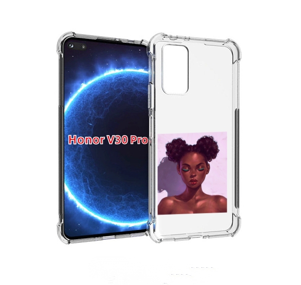 

Чехол бампер MyPads зеленые-стрелки женский для Honor V30, Прозрачный, Tocco