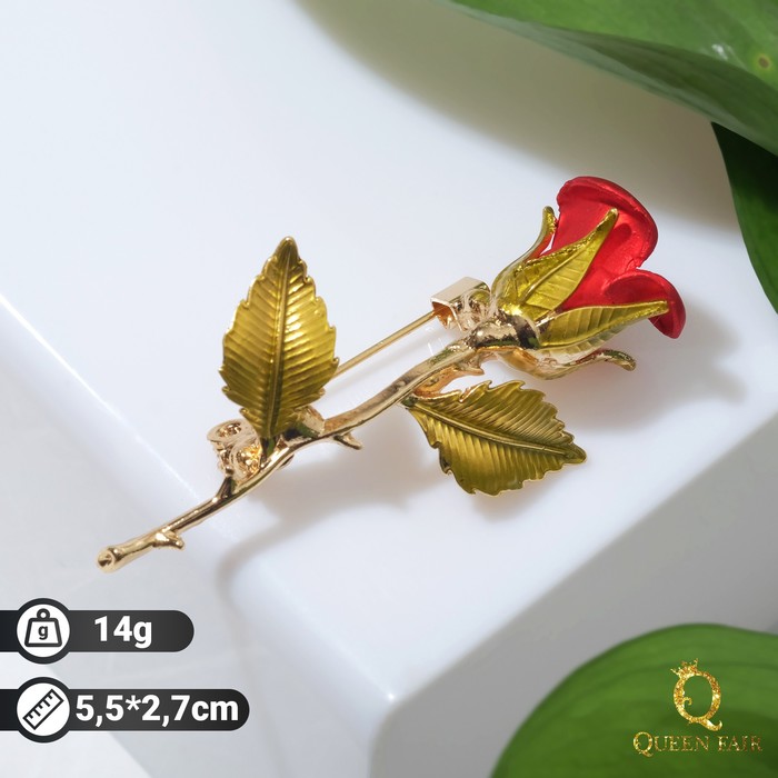 

Брошь из бижутерного сплава Queen Fair 4570908, эмаль, 4570908