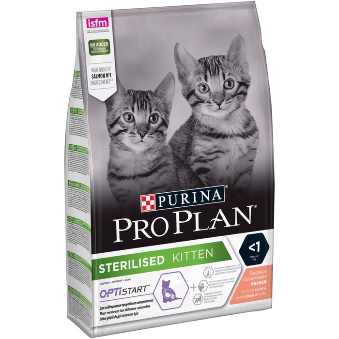 

Сухой корм для котят Pro Plan, для стерилизованных, лосось, 3 кг