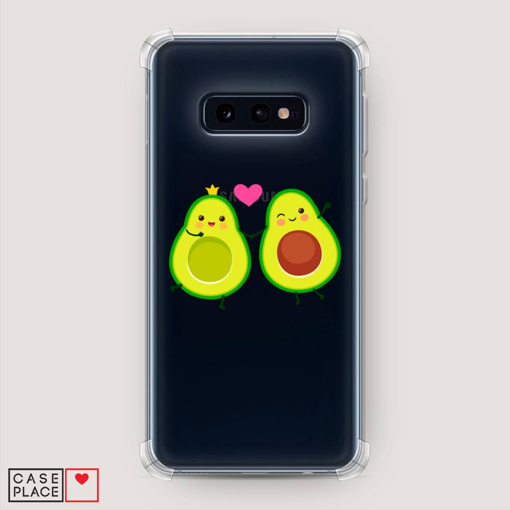 фото Противоударный силиконовый чехол "авокадо любят" на samsung galaxy s10e awog