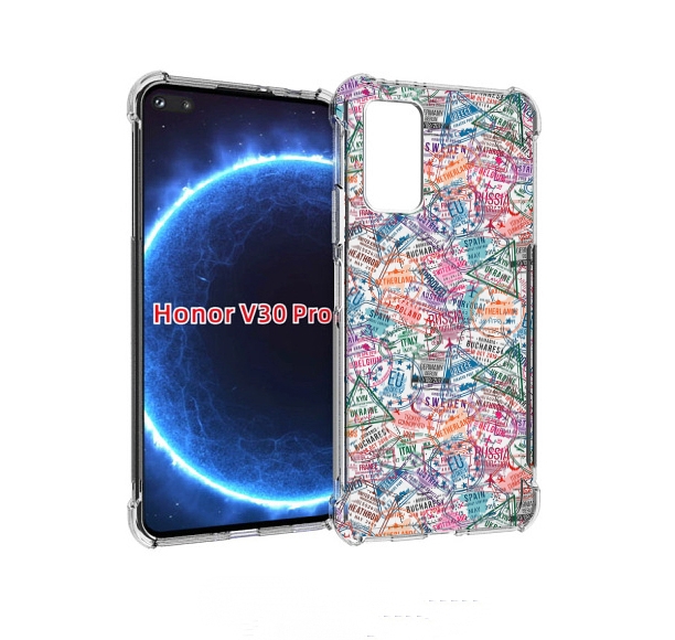 

Чехол бампер MyPads загранчехол для Honor V30 Pro, Прозрачный, Tocco