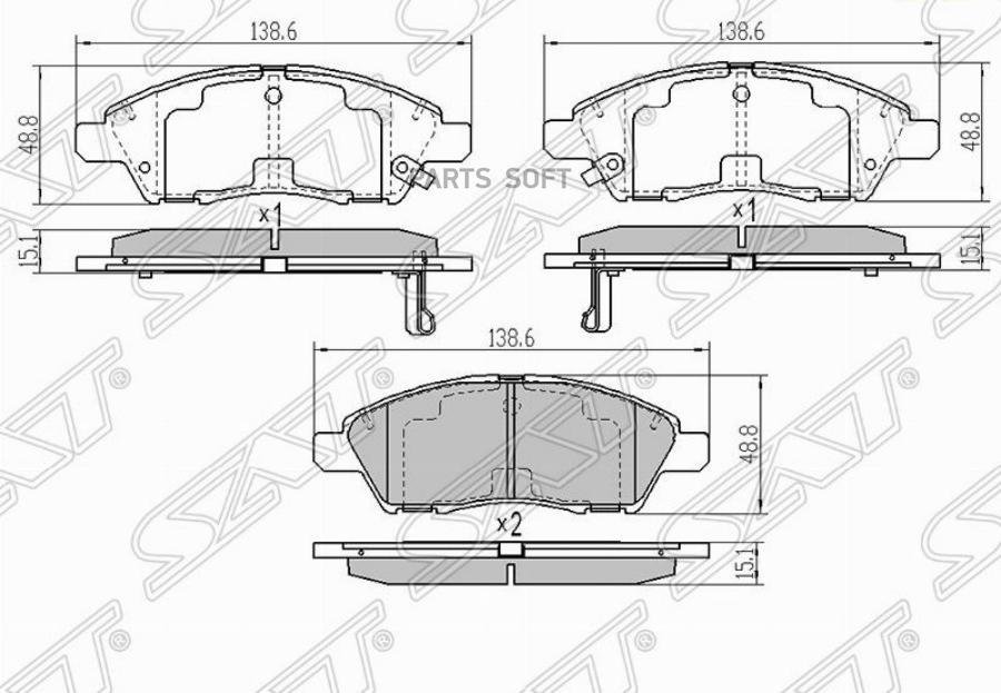 

Колодки Тормозные Перед Nissan Cube Z12 Sat арт. ST-AY040-NS140