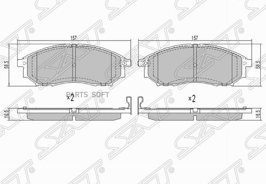 

Колодки Тормозные Перед Nissan Murano Z50/Z51 Pathfinder R51 Sat арт. STAY040NS034