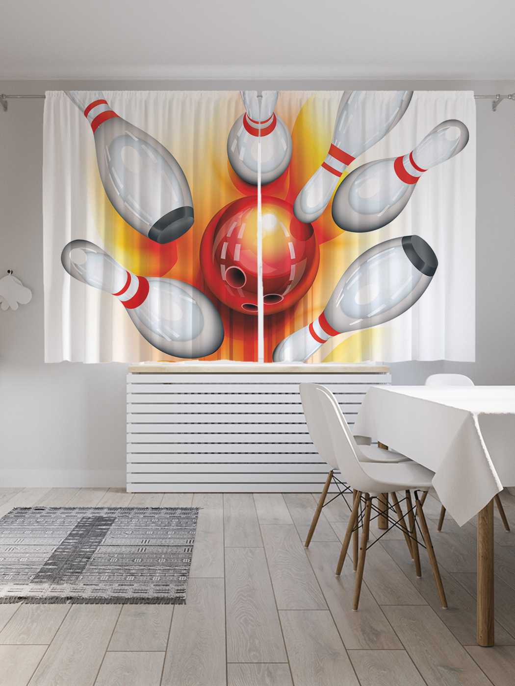 

Классические шторы JoyArty "Взрывной азарт", серия Oxford DeLux, 2 полотна 145x180 см, Взрывной азарт