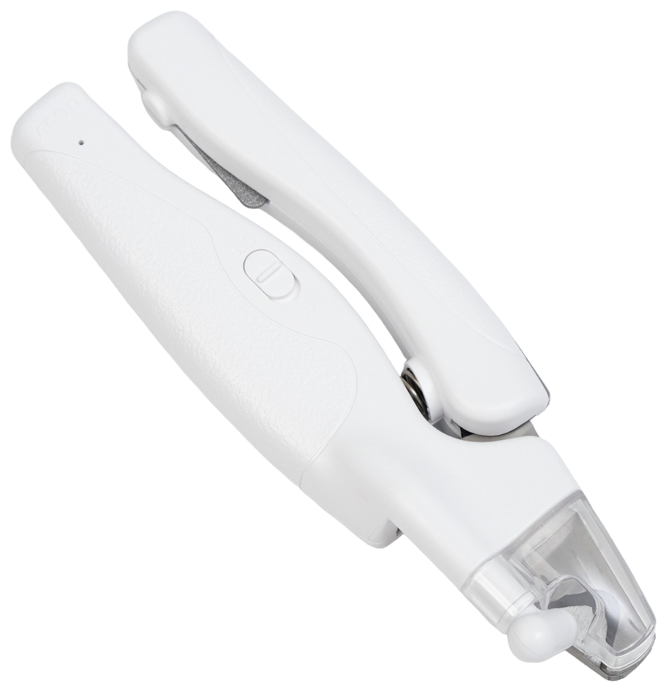 Когтерез для животных, с пилкой, LED фонарем и контейнером для когтей, на аккумуляторе